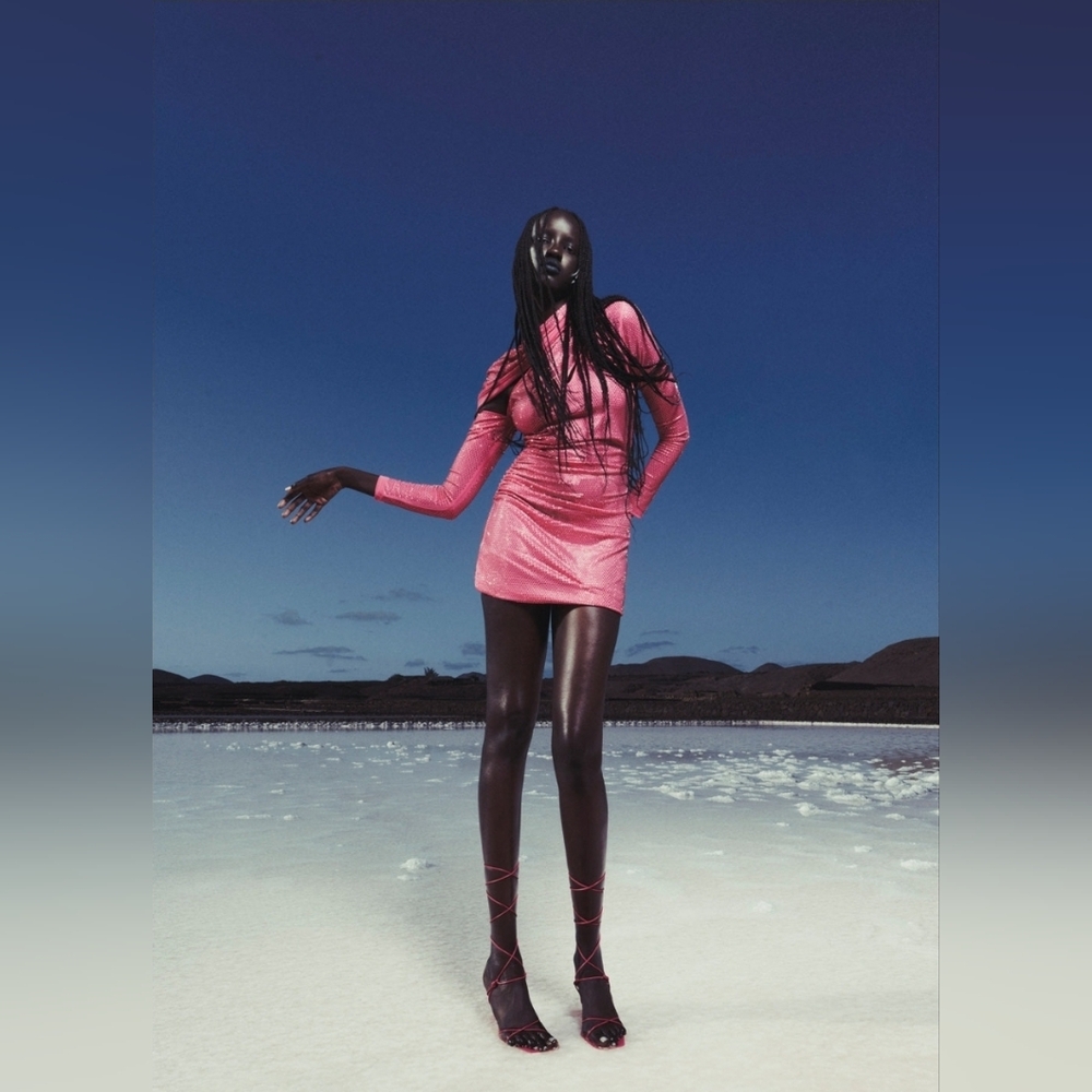 Cult Gaia Nicole Dress in Dragonfruit Cut Out Asymmetrical Mini Dress XS - Picture 10 of 16